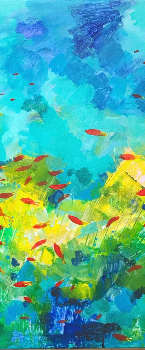 Fish -80x80cm by Olga Pascari