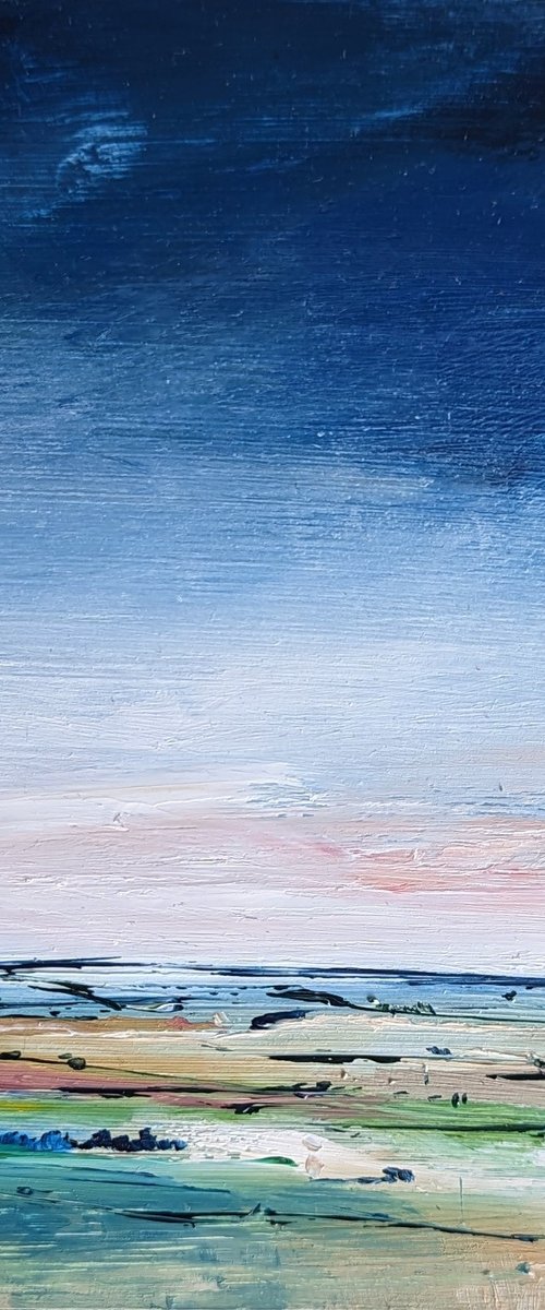 Miniature Abstract Chilterns Landscape #15 by Jo Earl