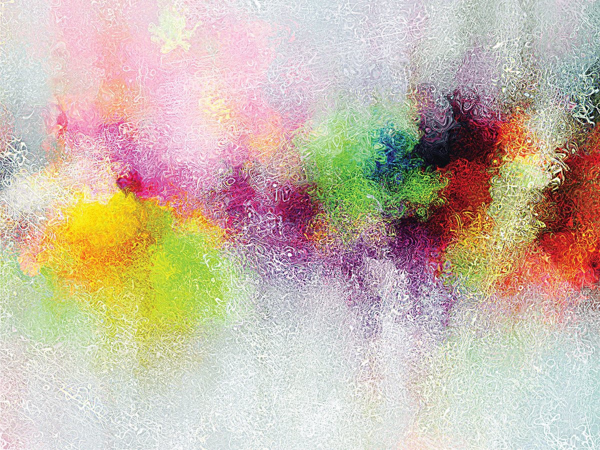 Abstract Botanical Print By Javier Diaz, 79 X 60, Desmadejados Iii, Original Artwork