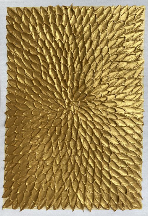 Heart of gold (on paper, unframed) by Guzaliya Xavier