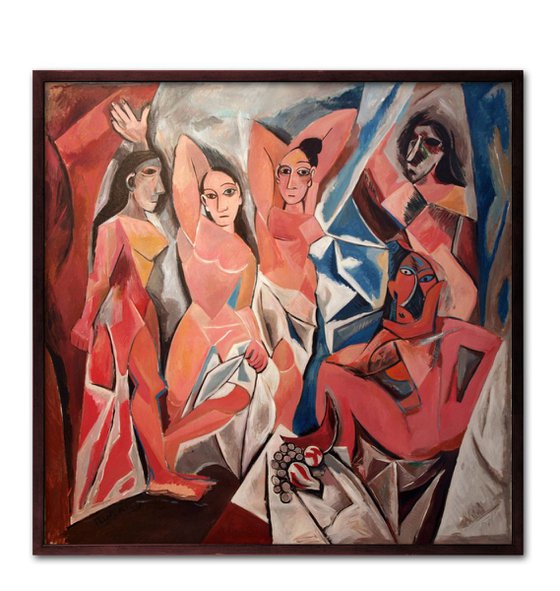 The Young Ladies of Avignon (after Picasso - 46.6 x 46.1 in, commission)