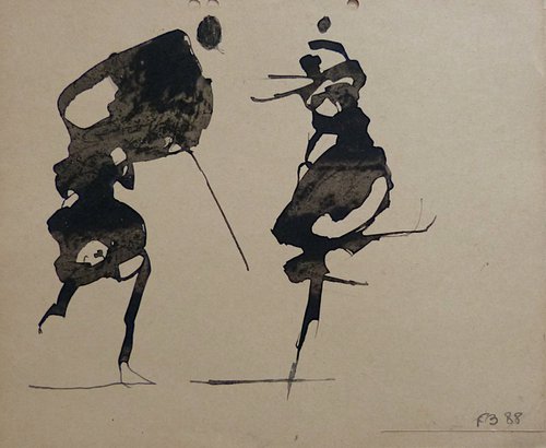 The shadows 5 - The dancers, 23x27 cm - AF exclusive by Frederic Belaubre