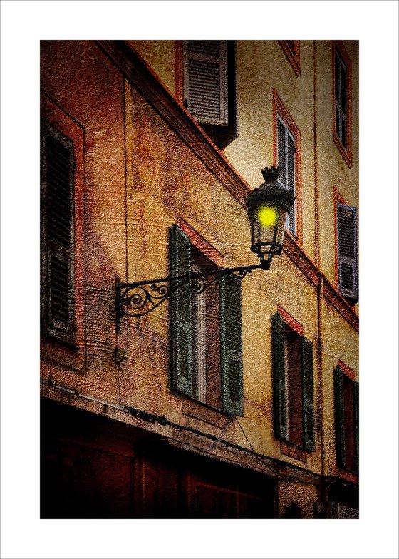 Street Lamp and Buildings