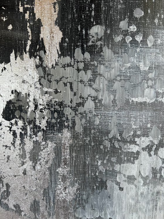 Black gray with silver