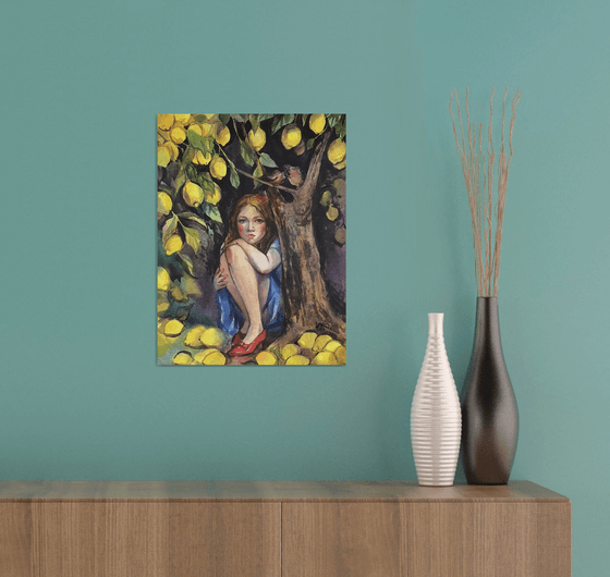 Under the lemon tree