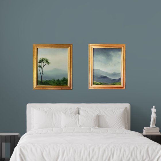 Serenity, 2 Paintings