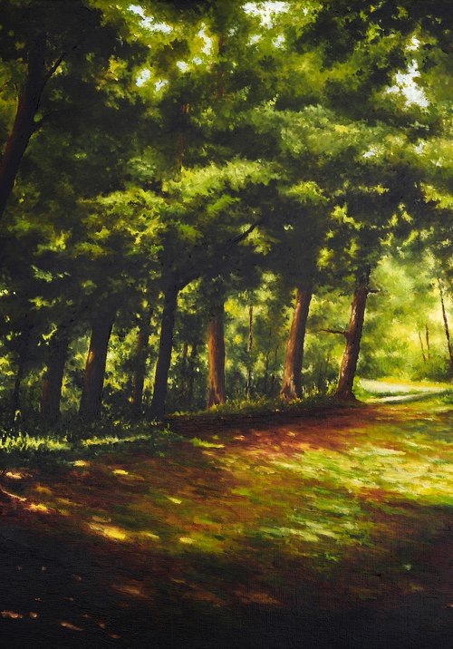 "Sunrise in the forest" by Oleg Baulin