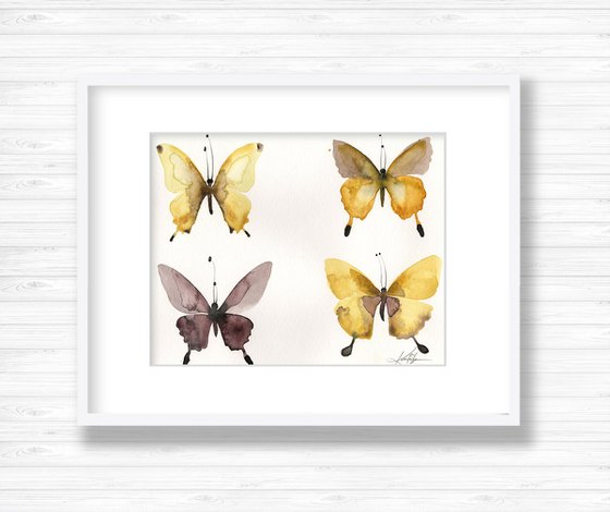 Four Butterflies 6 - Butterfly Art by Kathy Morton Stanion