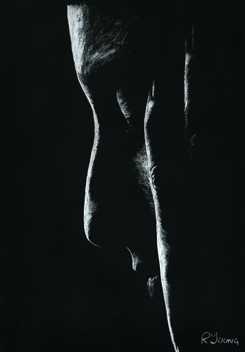 Photorealistic Portrait Pastel Drawing By Richard Young, 20 X 28", Images, Original Artwork