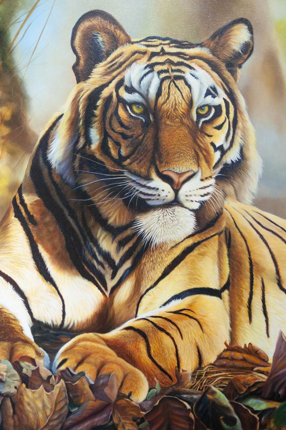 "Resting Tiger — Hyperrealistic Wildlife"