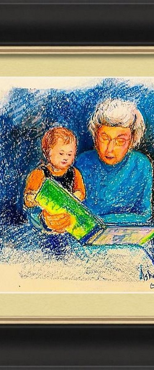 Grandmother and Grandchild by Asha Shenoy