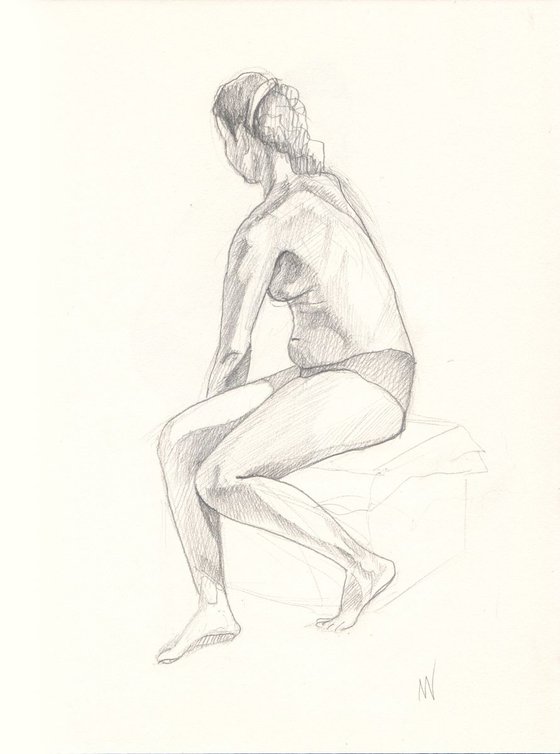 Sketch of Human body. Woman.57