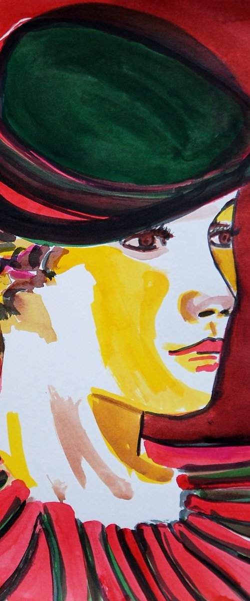 La Parisienne / 35 x 27 cm by Alexandra Djokic