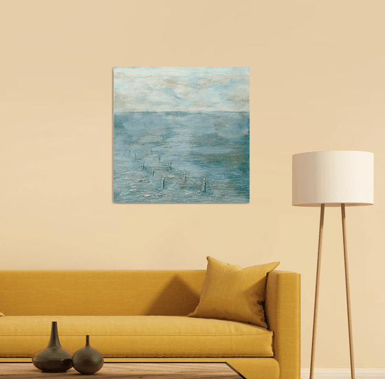 THE OYSTER PARK.70X70cm.3D canvas.