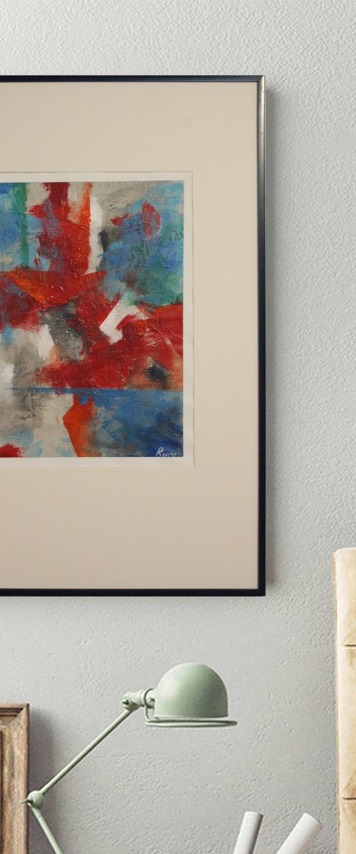 Abstract Variations # 76. Matted and framed. by Rumen Spasov