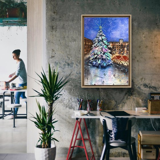 Christmas New Year Ice rink