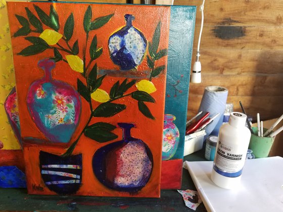 Lemon Tree and Pots II