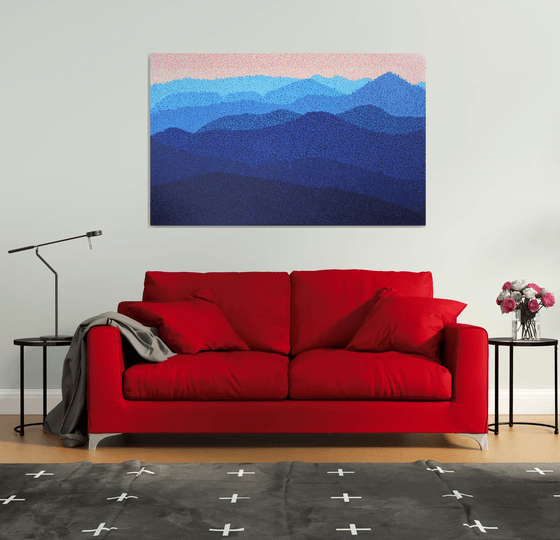 Mountains  /  ORIGINAL ACRYLIC PAINTING