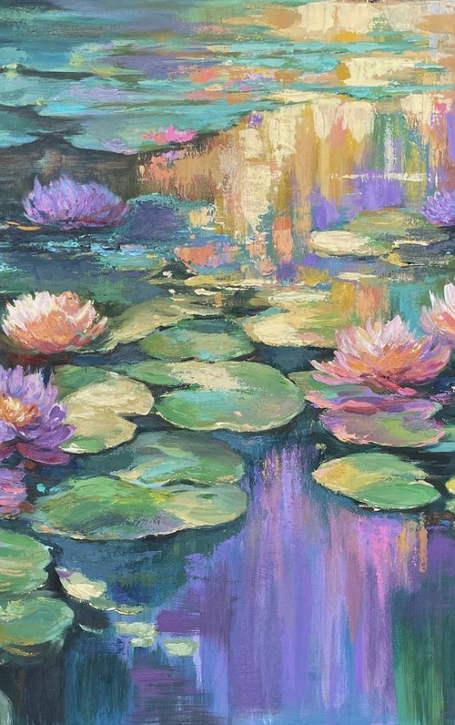 Giverny's Purple Evening by Anna Reznikova