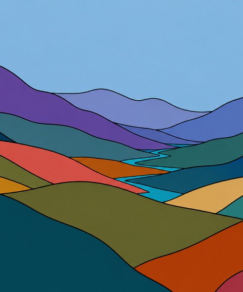 Flowing Landscape #27 by Marina Krylova