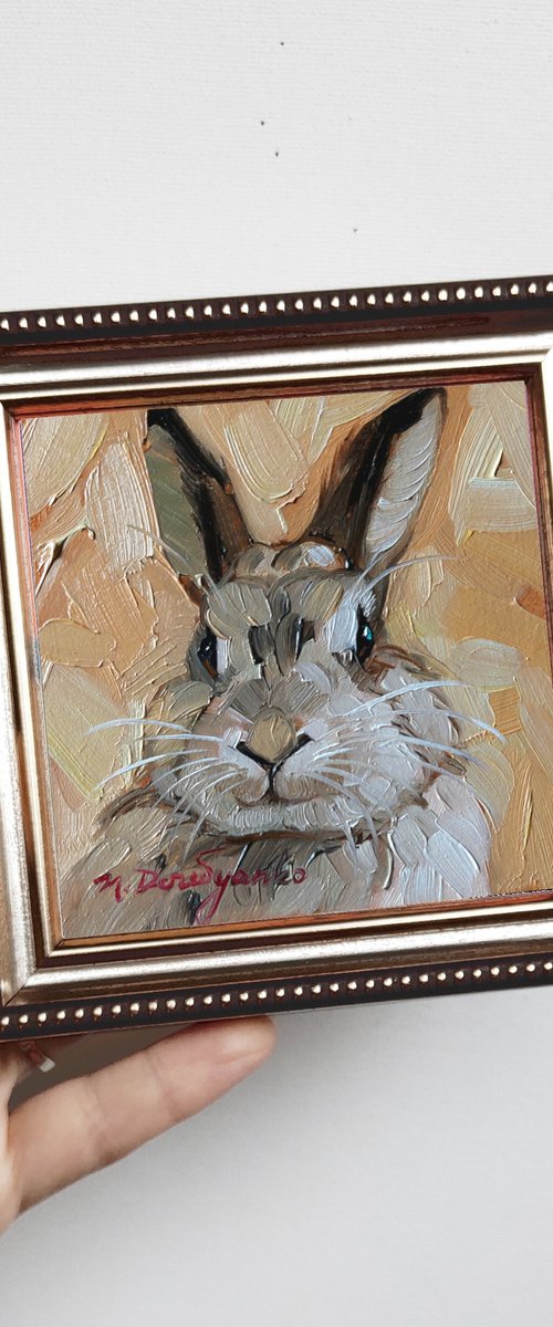 Cute rabbit by Nataly Derevyanko