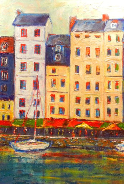 Honfleur France - 48x30 by BenWill