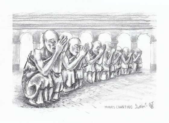 Monks chanting