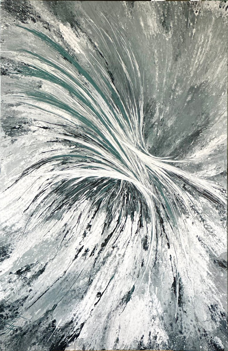 Sepia Douce -Warm Sepia Perl Abstract. By Kseniia Turik, 38 X 58, Artwork For Sale On Artfinder
