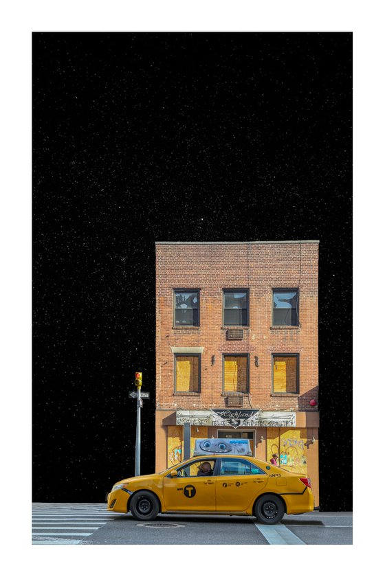 Yellow Taxicab, New York - 12 x 18"