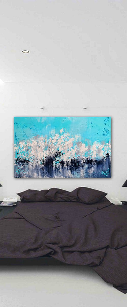 150x100cm. / abstract painting / Abstract 1200 by Alex Senchenko