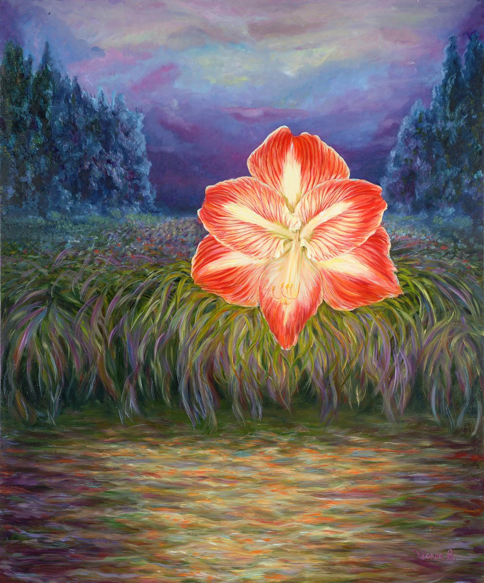 Garden In Silence By Anastasia Woron, 46 X 55, Artwork For Sale On Artfinder