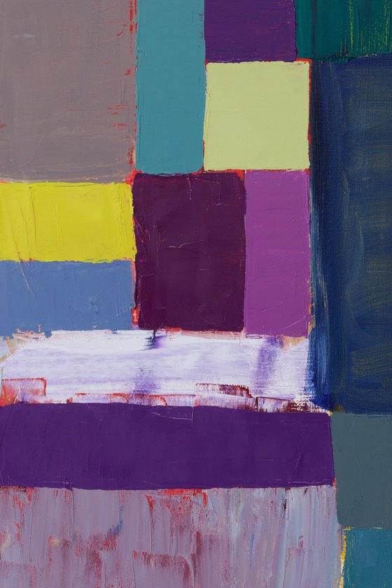 Squares / Yellow Purple