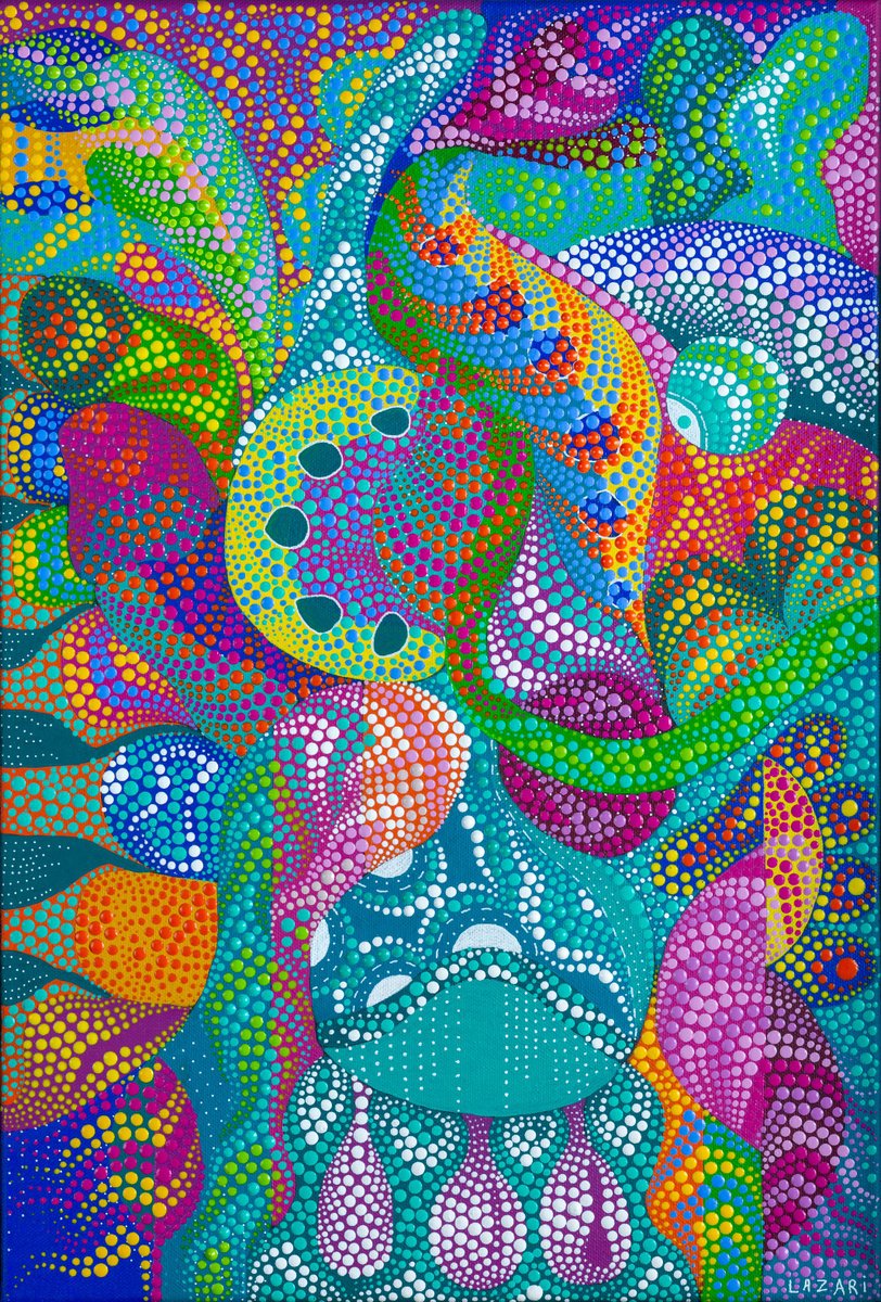 Organic Giclee Print , Cosmic Bloom By Oxana Lazari, 24 X 35, Artwork For Sale On Artfinder