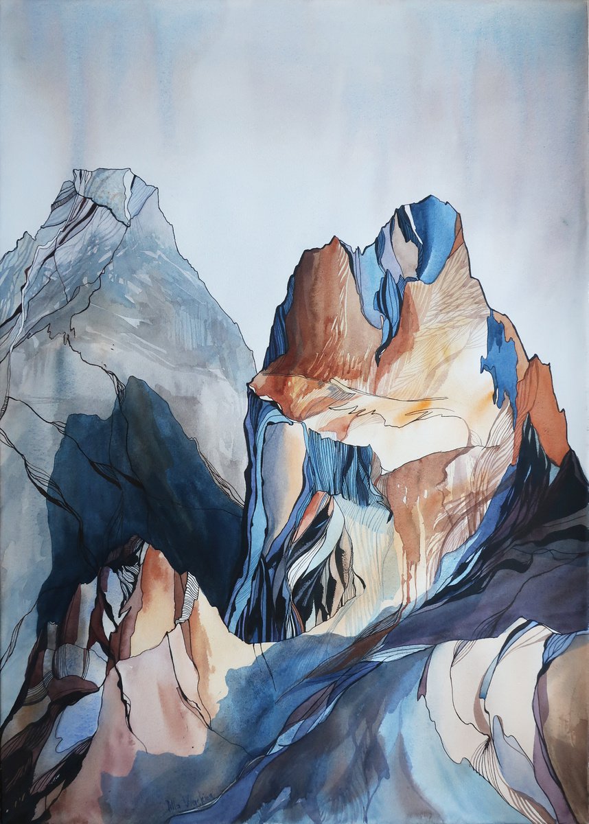 Mountains landscape by Alla Vlaskina