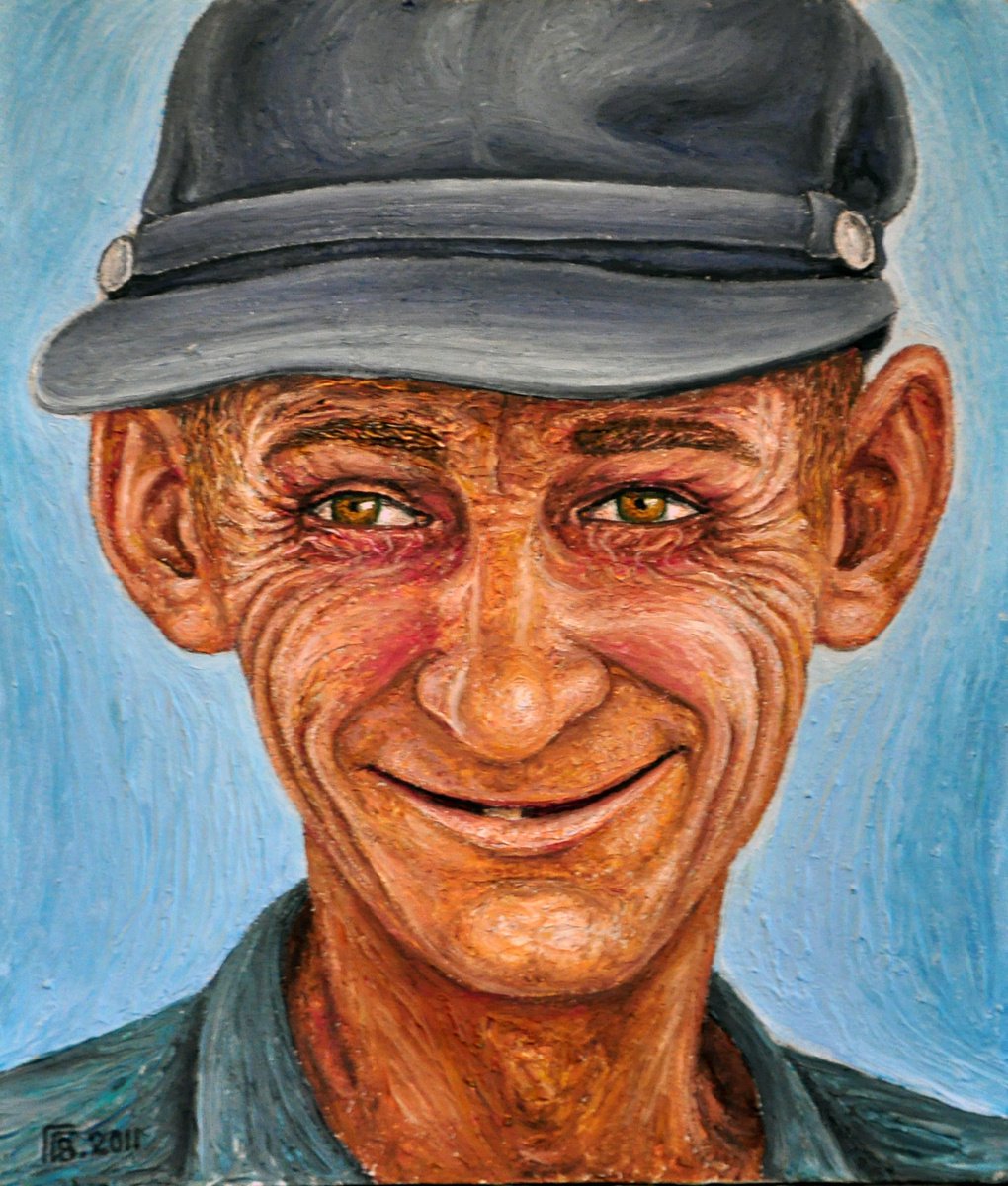 Photorealistic Portrait Oil Painting By Grigor Velev, 11 X 13, Moods Ii, Original Artwork