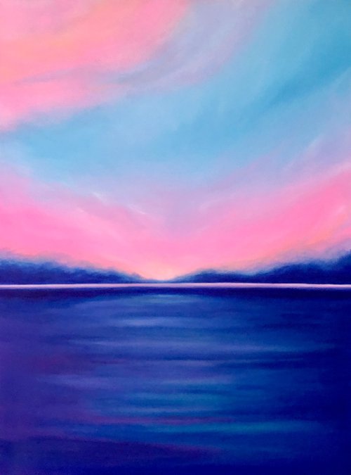 Sunset on the sea by Nataliia Krykun