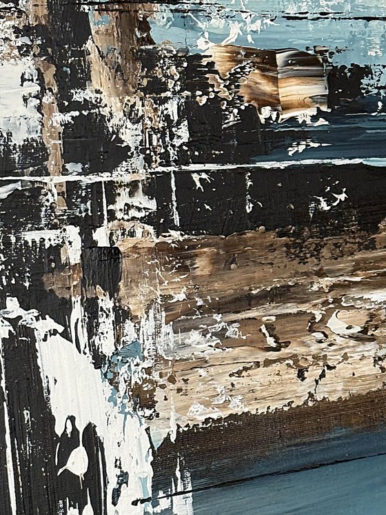 Crossing Light Fields. blue indigo