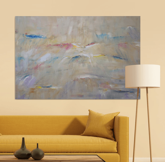 abstract light ( 150x100cm big painting )