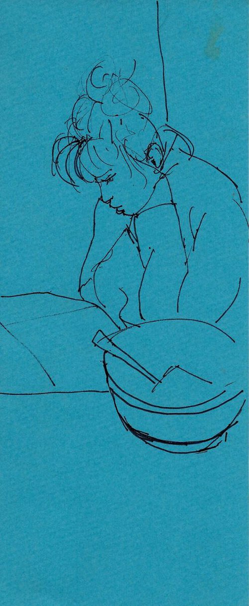 Reader 15, 9x24 cm by Frederic Belaubre