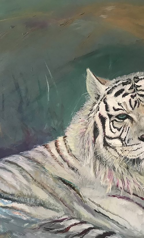 White Tiger in the Pink by Ellen Wilkinson