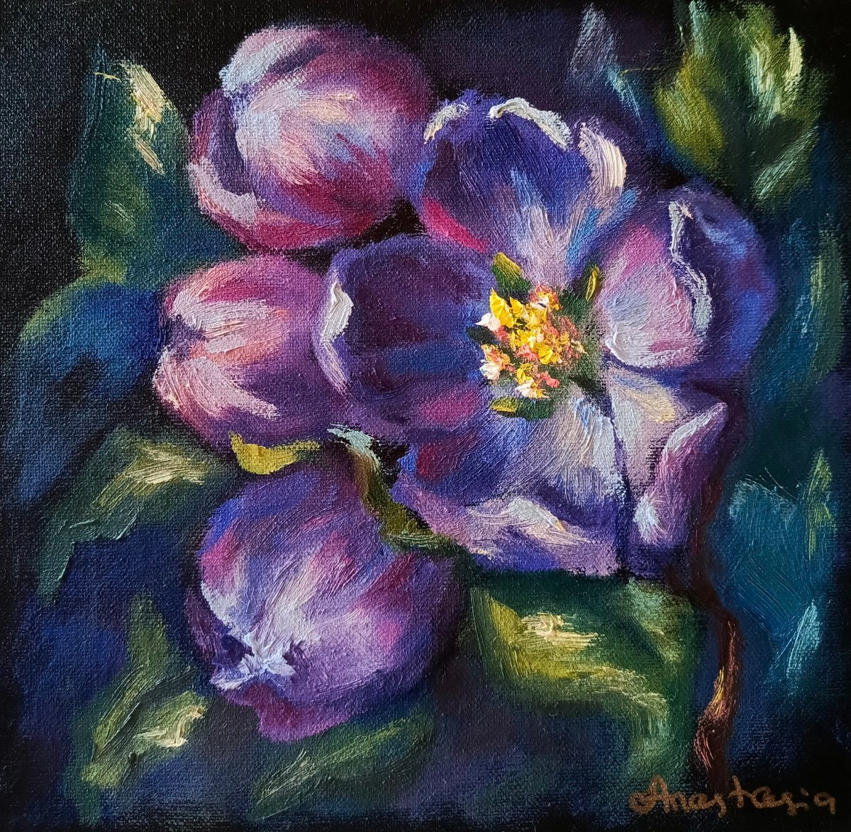 Night blooming cherry tree by Anastasia Art Line