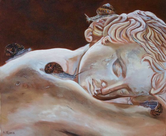 Hermaphrodites, Original Oil Painting by Anne Zamo