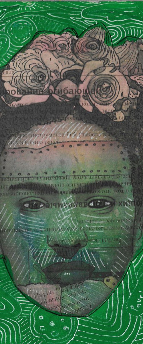 Portrait of Frida Kahlo #62 by Pavel Kuragin