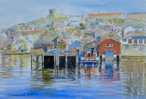 Whitby Harbour Lifeboat by Colin Wadsworth