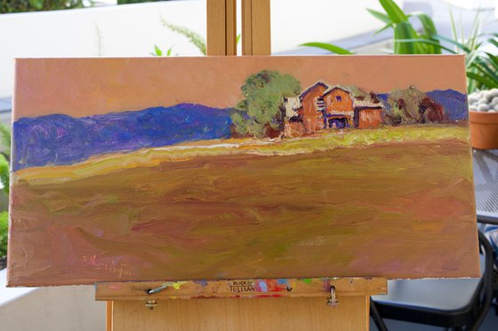 Farmhouse Appalachians. Evening