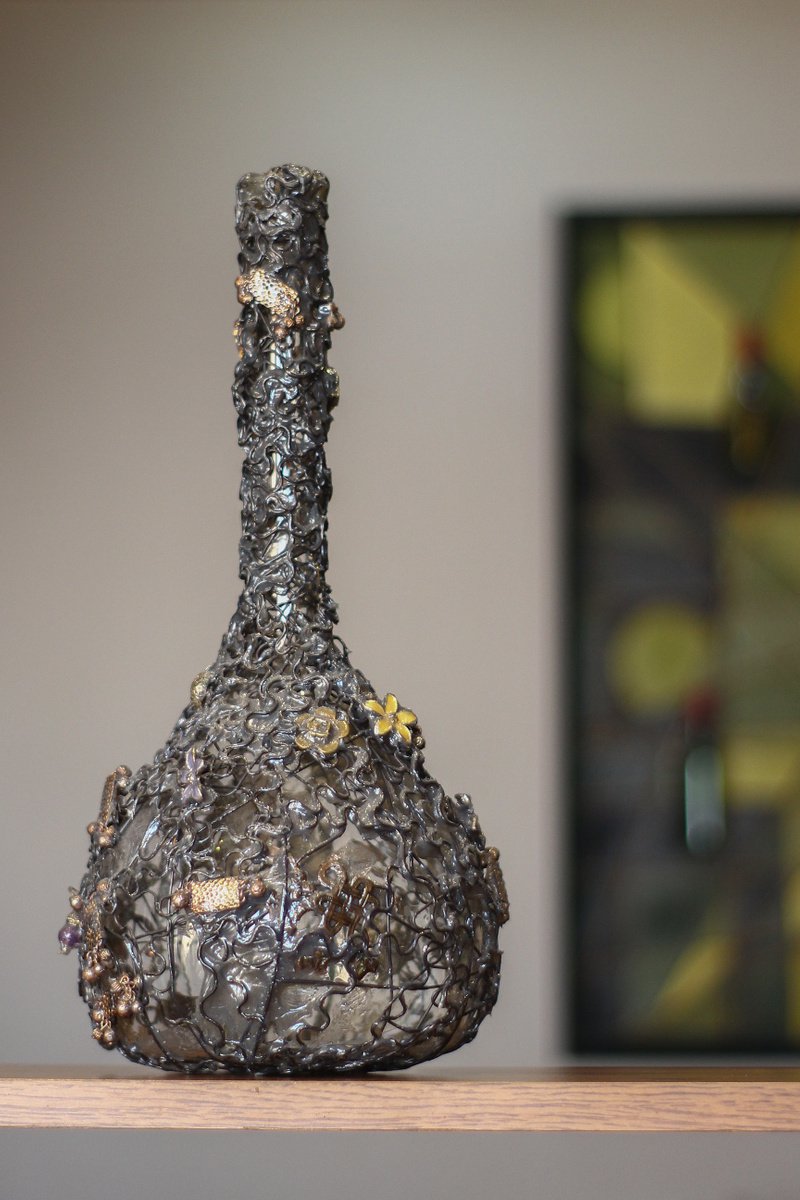 Abstract Still Life Sculpture By Karen Axikyan, 7 X 15", Baroque, Original Artwork