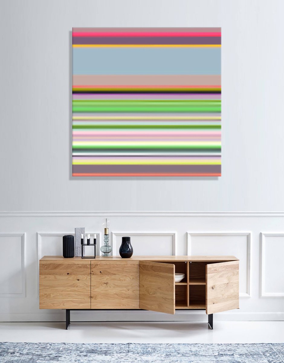 Abstract Giclee Print By Mir-Jan, 35 X 35", Abstract 96, Original Artwork