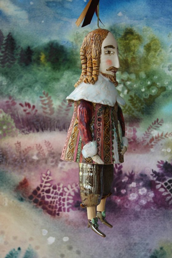William the Author. From Midsummer Night's Dream Ceramic illustration project by Elya Yalonetski