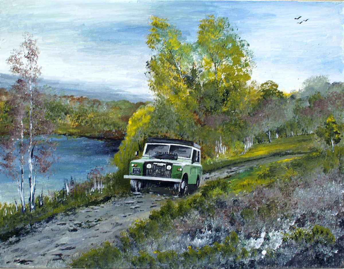 Land Rover in Lakes by Chris Pearson