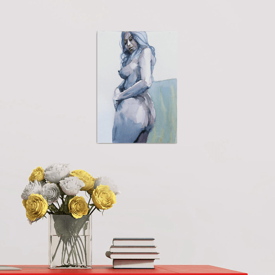 nude standing pose
